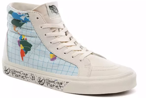 Save Our Planet x Vans Sk8-Hi Reissue 'White Multi' VN0A4BV8T2V Lookbook Save Our Planet x Vans Sk8-Hi Reissue 'White Multi' VN0A4BV8T2V