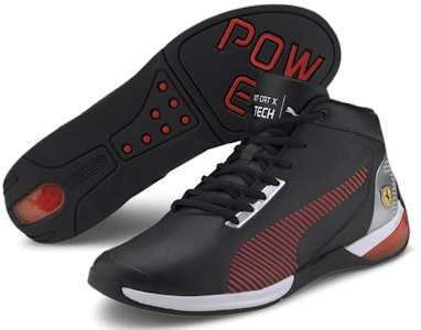 法拉利車隊 x 彪馬 Kart Cat X Mid '黑色羅索賽車紅' 306549-01 Shop 法拉利車隊 x 彪馬 Kart Cat X Mid '黑色羅索賽車紅' 306549-01