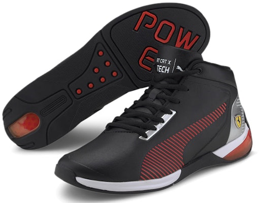 Scuderia Ferrari x Puma Kart Cat X Mid 'Black Rosso Corsa' 306549-01 Shop Scuderia Ferrari x Puma Kart Cat X Mid 'Black Rosso Corsa' 306549-01