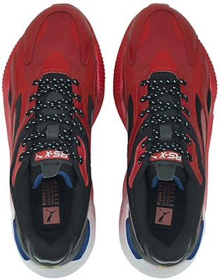 Scuderia Ferrari x Puma RS-X3 'Rosso Corsa' Lelaki Kasut Sneakers. 306628-01 Lookbook Scuderia Ferrari x Puma RS-X3 'Rosso Corsa' Lelaki Kasut Sneakers. 306628-01