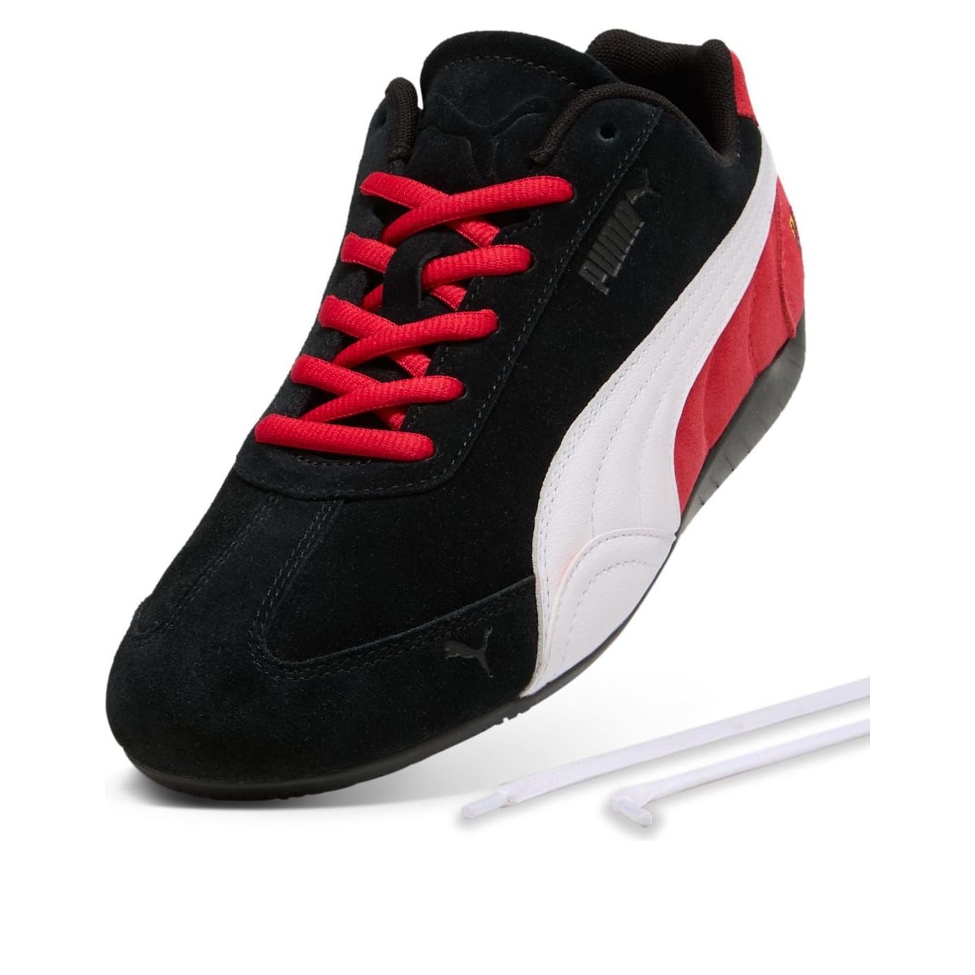 Order Scuderia Ferrari x Puma Speedcat 'Black White Rosso Corsa' 309404-01