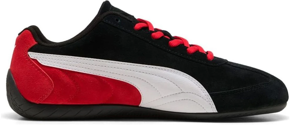 Scuderia Ferrari x Puma Speedcat 'Black White Rosso Corsa' 309404-01 Details for Scuderia Ferrari x Puma Speedcat 'Black White Rosso Corsa' 309404-01