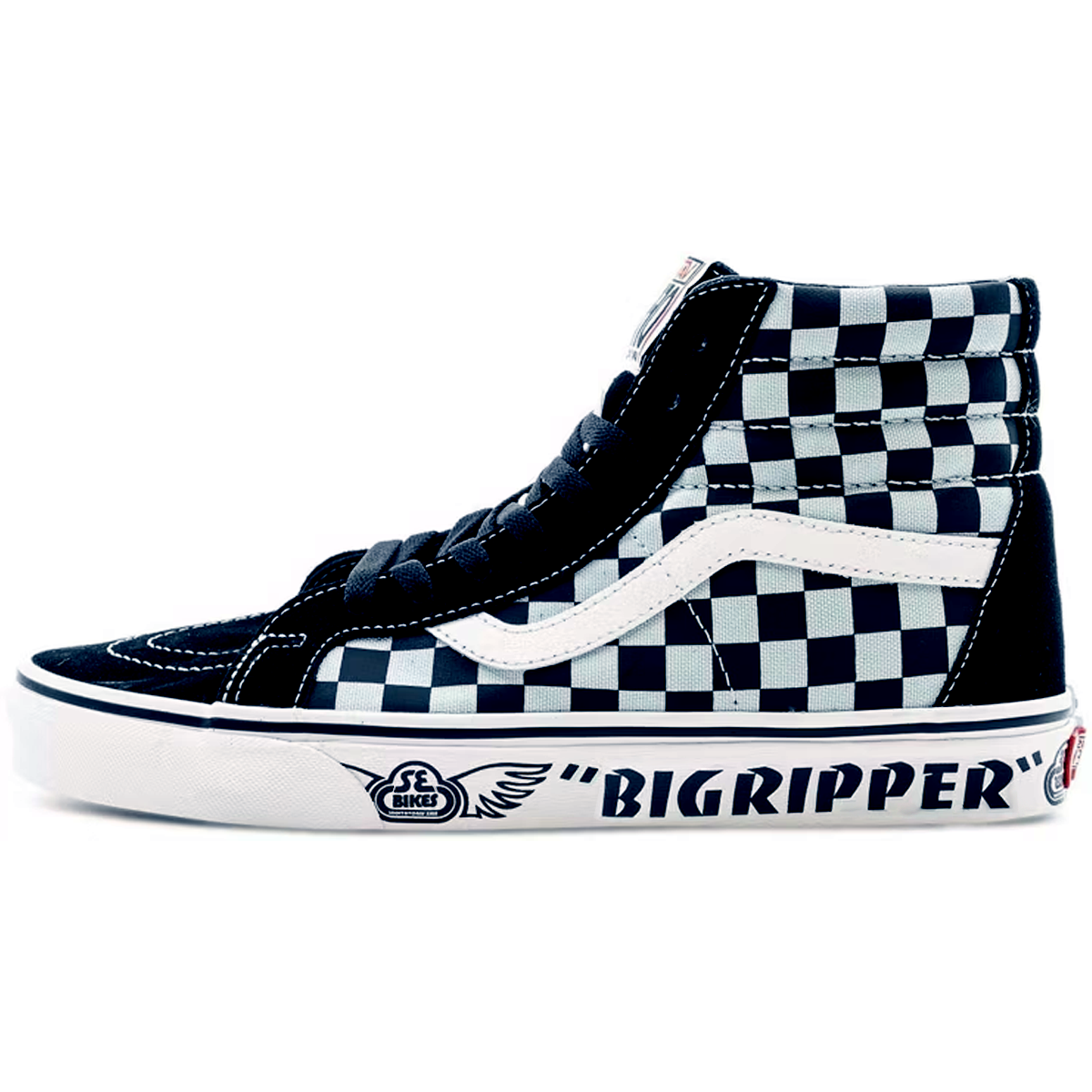 Buy SE Bikes x Vans Sk8-Hi Reissue 'Big Ripper - 黑色反光格紋' VN0A4BV8A0E