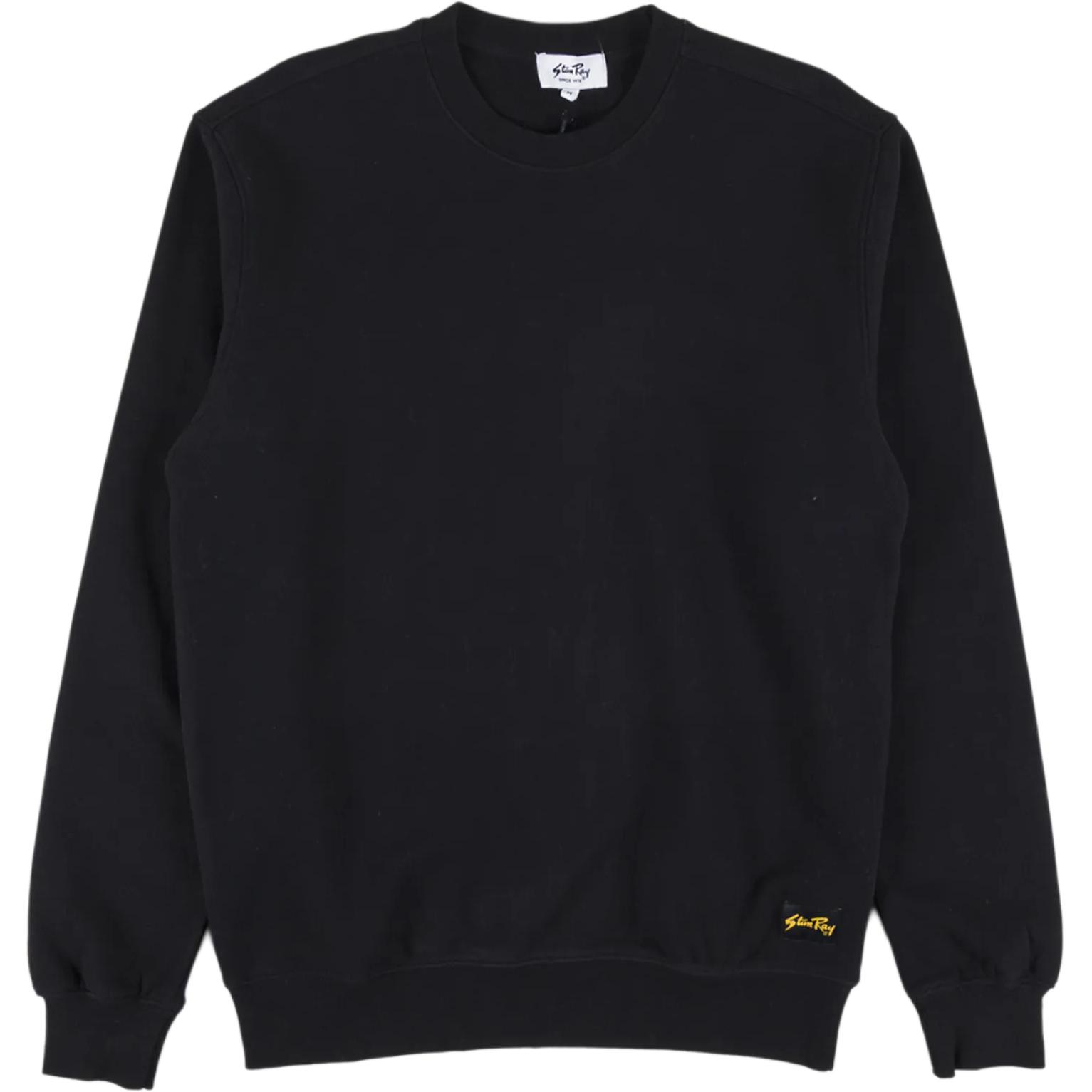 self-portrait Black Crewneck Pullover Drop-Shoulder Sweatshirt AW24071-94