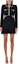 Order Self-Portrait Black Long Sleeve Elegant Dress with Rhinestone Button Detail. AW23135SBBLACK