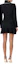 Lookbook Self-Portrait Black Long Sleeve Elegant Dress with Rhinestone Button Detail. AW23135SBBLACK