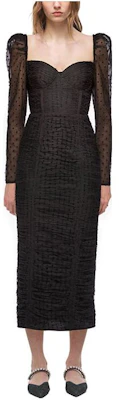 Buy Self-Portrait Black Polka Dot Mesh Pleated Long Sleeve Dress SWF324Y15000 - Novelship Buy Self-Portrait Black Polka Dot Mesh Pleated Long Sleeve Dress SWF324Y15000 - Novelship