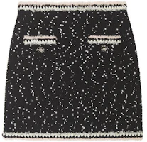 Self-Portrait Elegant Stylish High-Waist Casual Mini Skirt Black Mix. SWF344M05600 Self-Portrait Elegant Stylish High-Waist Casual Mini Skirt Black Mix. SWF344M05600