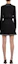 Shop Self-Portrait FW22 Contrast Trim Ribbed Knit Mini Blazer Long Sleeve Dress Black PF22079A