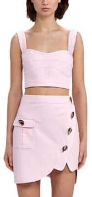 Self-Portrait FW22 粉色鈕扣細節不對稱下擺迷你裙 SWF333Q00500 Shop Self-Portrait FW22 粉色鈕扣細節不對稱下擺迷你裙 SWF333Q00500