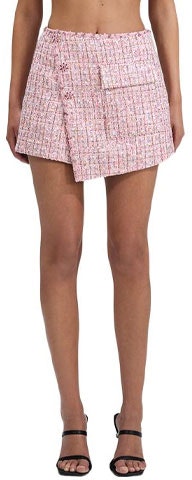 self-portrait-fw-22-pink-plaid-asymmetric-skort-mid-rise-casual-shorts-swf-341-k00100