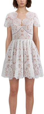 Self-Portrait FW22 白色V領蕾絲短袖仙女洋裝 PF22-907 Buy Self-Portrait FW22 白色V領蕾絲短袖仙女洋裝 PF22-907