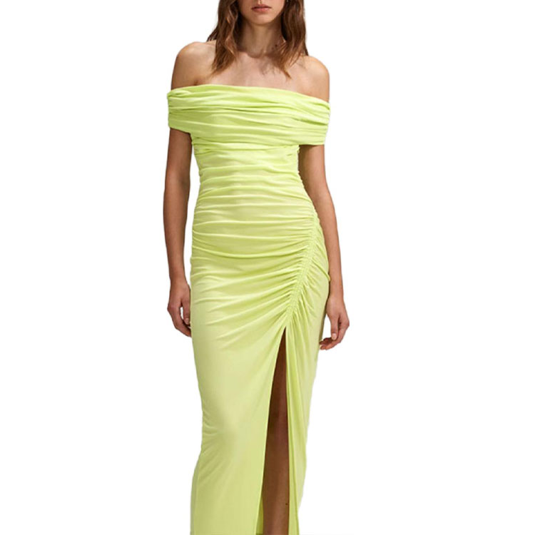 Purchase Self-Portrait 綠色無袖露肩長洋裝。 SWF342Y11000