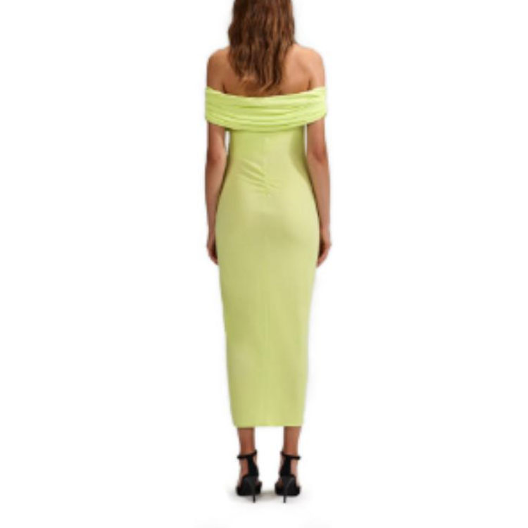 Details for Self-Portrait 綠色無袖露肩長洋裝。 SWF342Y11000