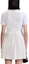 Shop Self-Portrait Pleated Lace Bow-Tie Short Sleeve Dress in Pure White SWF343Y02600