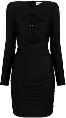 Self-Portrait 黑色純色長袖洋裝 PF23055SBJBLACK Shop Self-Portrait 黑色純色長袖洋裝 PF23055SBJBLACK