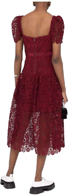 Self-Portrait Vestido Encaje Floral Manga Corta Hada Morado SS22 RS22129GUIPURE Lookbook Self-Portrait Vestido Encaje Floral Manga Corta Hada Morado SS22 RS22129GUIPURE