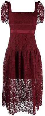 Self-Portrait Vestido Encaje Floral Manga Corta Hada Morado SS22 RS22129GUIPURE Shop Self-Portrait Vestido Encaje Floral Manga Corta Hada Morado SS22 RS22129GUIPURE