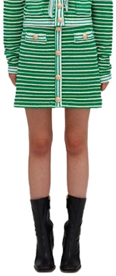 Minifalda Verde con Diseño a Rayas Self-Portrait SS22 SWF332M08200 Buy Minifalda Verde con Diseño a Rayas Self-Portrait SS22 SWF332M08200