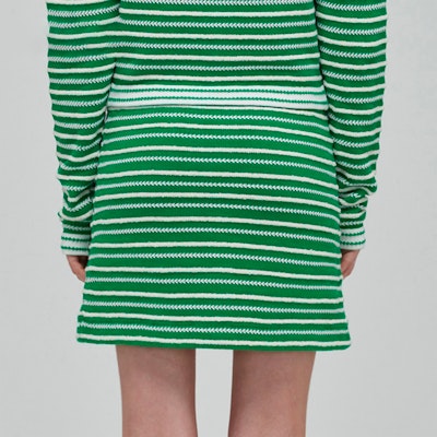 Minifalda Verde con Diseño a Rayas Self-Portrait SS22 SWF332M08200 Details for Minifalda Verde con Diseño a Rayas Self-Portrait SS22 SWF332M08200