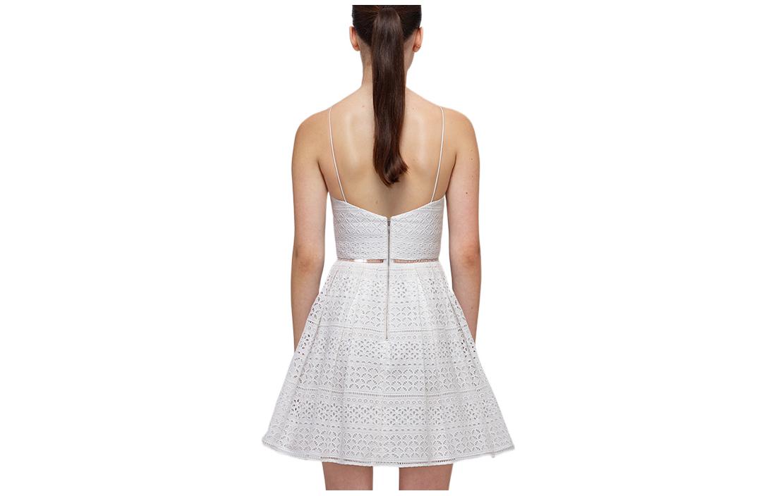 Self-Portrait SS22 V-Neck Hollow Out Sleeveless White Dress SWF332Y21000 圖 3