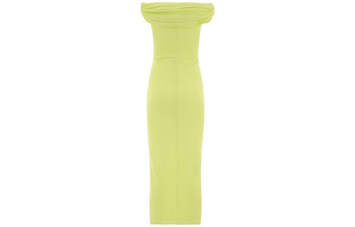 Self-Portrait SS23 Green Ruched Off-Shoulder Midi Sleeveless Dress SS23002MGGREEN 圖 3