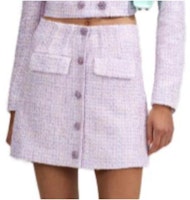 Self-Portrait SS23 Purple High-Waist Buttoned Midi Skirt SWF342Q01400 Self-Portrait SS23 Purple High-Waist Buttoned Midi Skirt SWF342Q01400