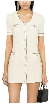 Vestido Midi Manga Corta SS23 Self-Portrait Botón Único Blanco Roto RS23111SC Buy Vestido Midi Manga Corta SS23 Self-Portrait Botón Único Blanco Roto RS23111SC