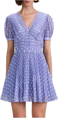 Self-Portrait V領紫色波點短袖洋裝 SWF342Y14200 Buy Self-Portrait V領紫色波點短袖洋裝 SWF342Y14200