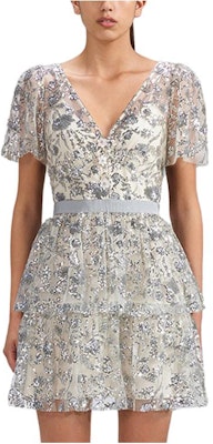 Self-Portrait V領短袖迷你連衣裙鑲鑽香檳杏色 SWF341Y08600 Order Self-Portrait V領短袖迷你連衣裙鑲鑽香檳杏色 SWF341Y08600