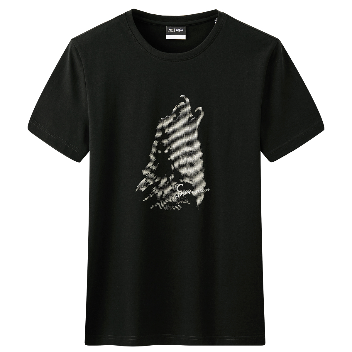 SEPTWOLVES  Classic Animal Print Moisture-Wicking Comfy Crewneck T-Shirt 1D1A30602837