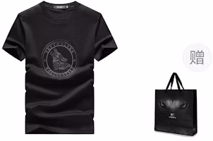SEPTWOLVES Classic Wolf Print Breathable Ice Silk Round Neck T-Shirt 1D1E30602810 SEPTWOLVES Classic Wolf Print Breathable Ice Silk Round Neck T-Shirt 1D1E30602810