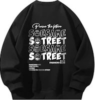 Sesame Street Alphabet Logo Loose Fit Pullover Hoodie Unisex Casual Wear 1618880ZMJ057 Sesame Street Alphabet Logo Loose Fit Pullover Hoodie Unisex Casual Wear 1618880ZMJ057