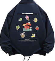 Sesame Street Cartoon Letter Print Casual Loose Coach Jacket Unisex 1619978ZMJ283 Sesame Street Cartoon Letter Print Casual Loose Coach Jacket Unisex 1619978ZMJ283