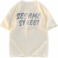 Sesame Street Casual Unisex Logo Print Crewneck Short Sleeve T-Shirt 605705ZMY521 Sesame Street Casual Unisex Logo Print Crewneck Short Sleeve T-Shirt 605705ZMY521