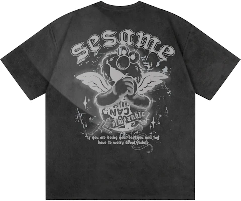 Sesame Street Elmo Angel Suede Vintage Oversized Unisex T-Shirt 603999ZMY418 Buy Sesame Street Elmo Angel Suede Vintage Oversized Unisex T-Shirt 603999ZMY418