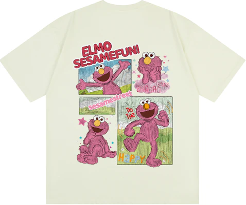 Sesame Street Elmo Logo Vintage Graphic Loose Fit Unisex Casual T-Shirt 605705ZMY510 Buy Sesame Street Elmo Logo Vintage Graphic Loose Fit Unisex Casual T-Shirt 605705ZMY510