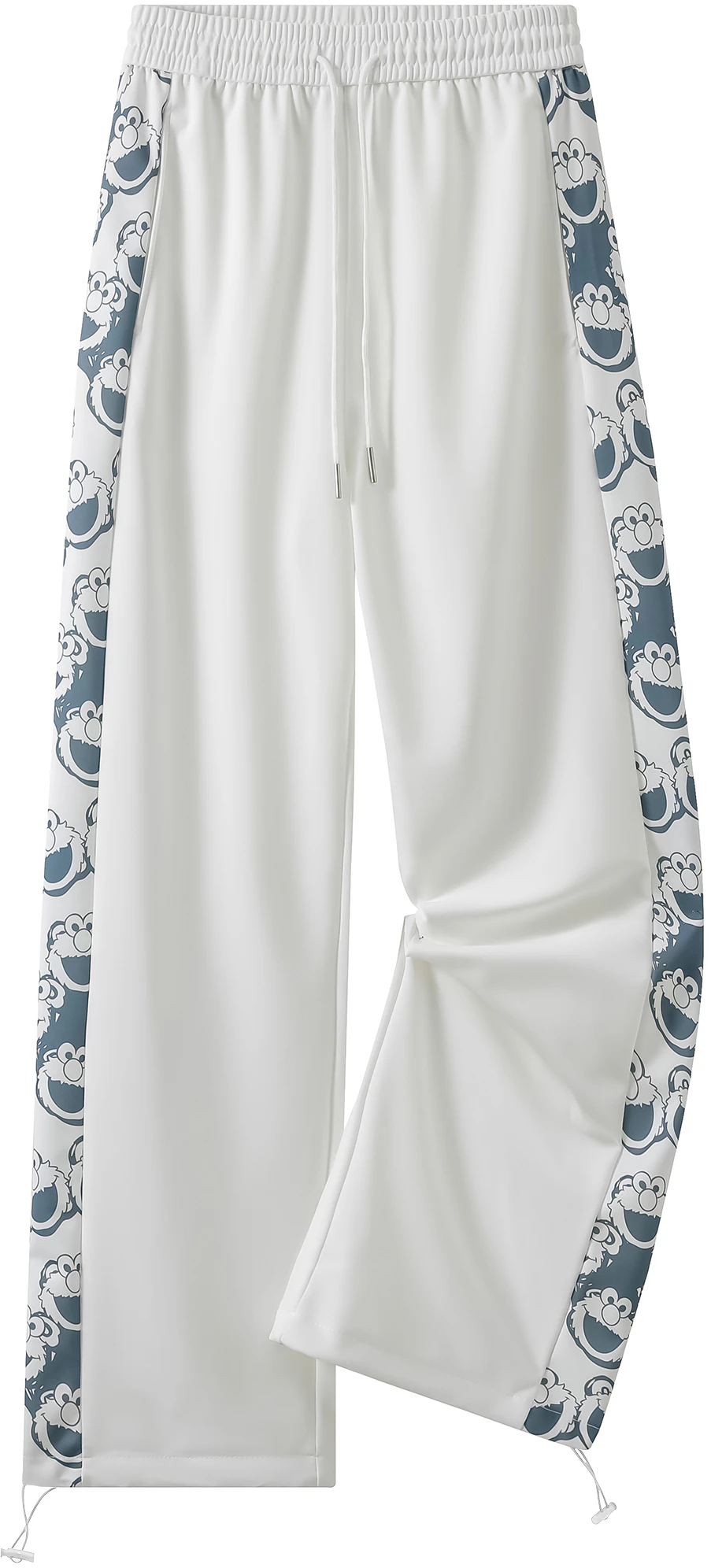 sesame-street-elmo-loose-fit-ice-silk-straight-leg-drawstring-casual-pants-unisex-4319999-zm