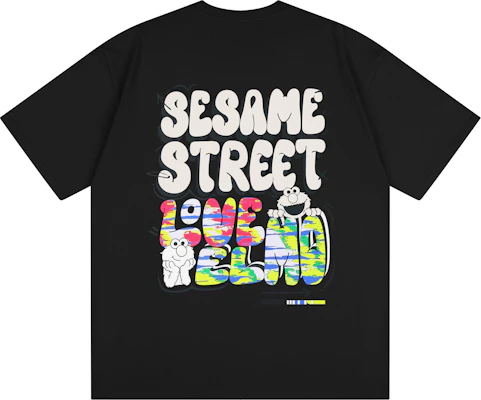 Sesame Street Graffiti Logo Print Loose Fit Cotton T-Shirt Unisex 1619999ZMJ134 Buy Sesame Street Graffiti Logo Print Loose Fit Cotton T-Shirt Unisex 1619999ZMJ134