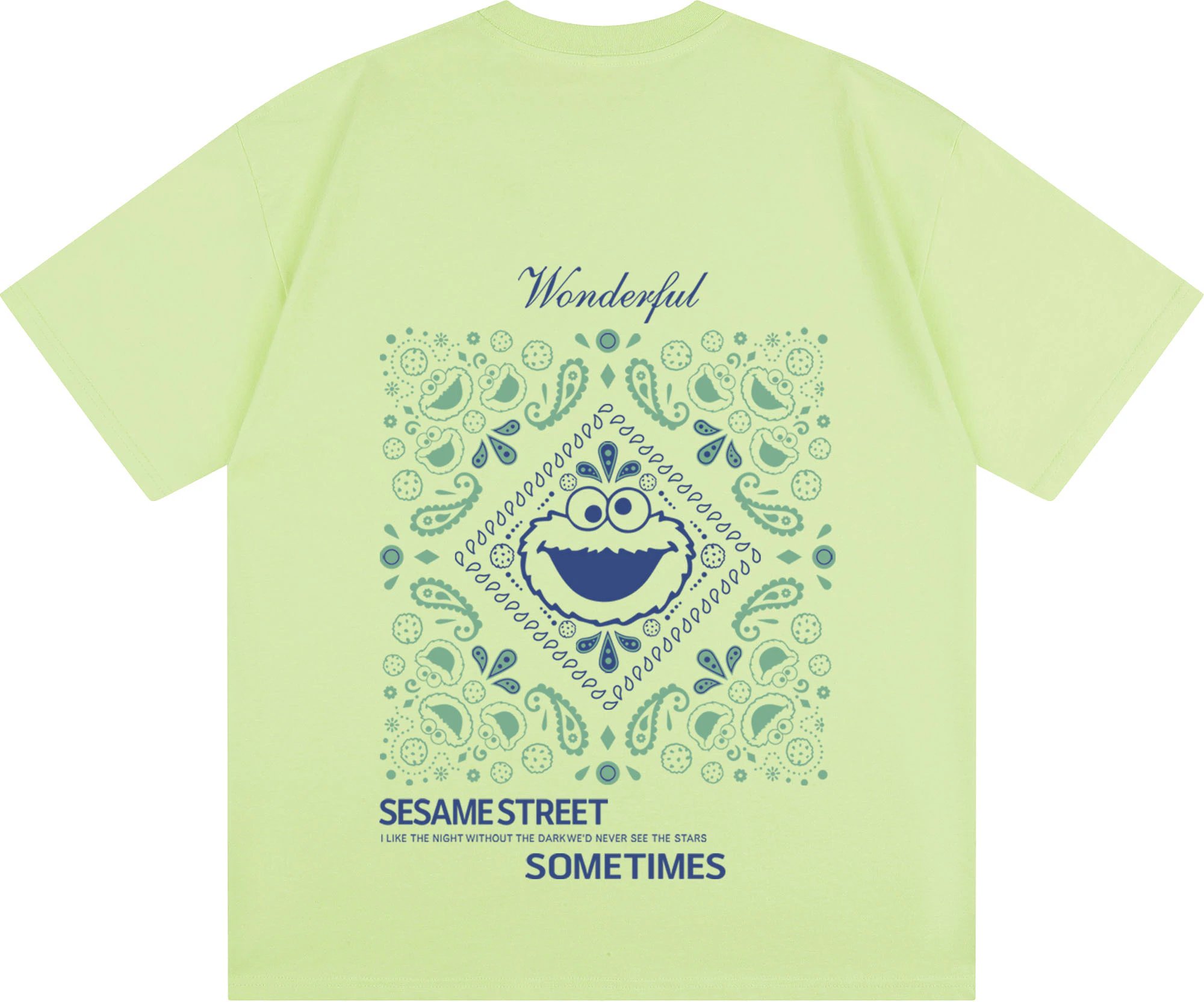 sesame-street-paisley-graphic-oversized-retro-unisex-tee-short-sleeve-shirt-1619999-zmj-014