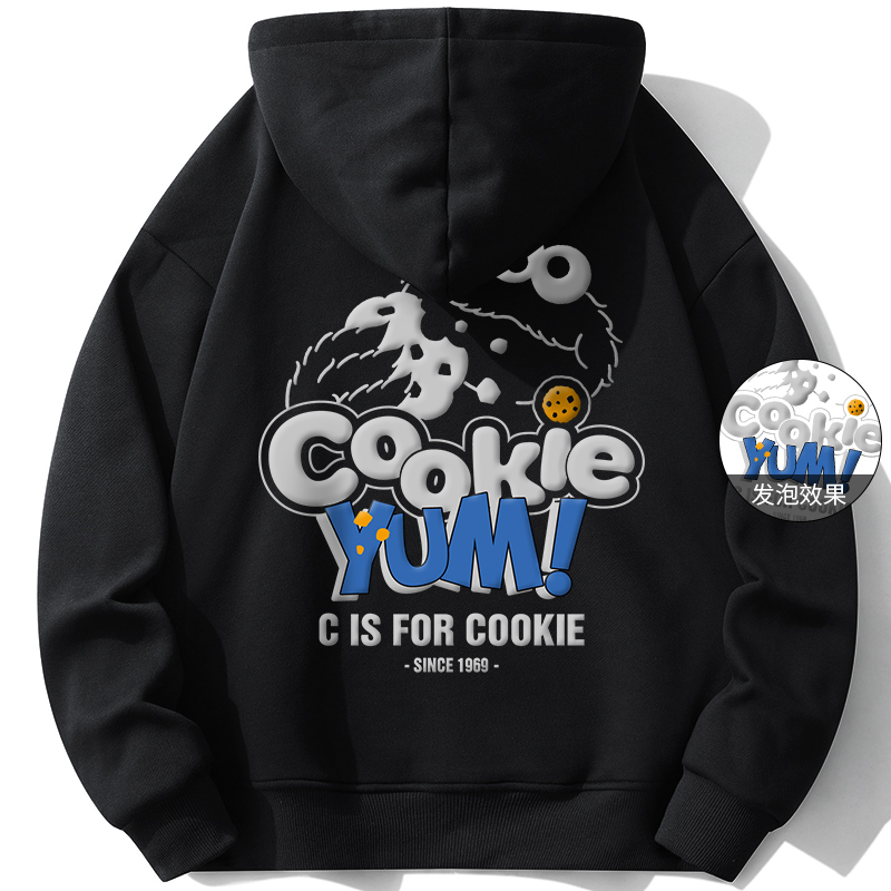 Sesame Street Retro Cartoon Alphabet Graphic Hoodie - Unisex Casual Pullover SSATT233LK4U