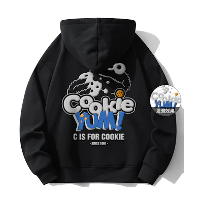 Sesame Street Retro Cartoon Alphabet Graphic Hoodie - Unisex Casual Pullover SSATT233LK4U