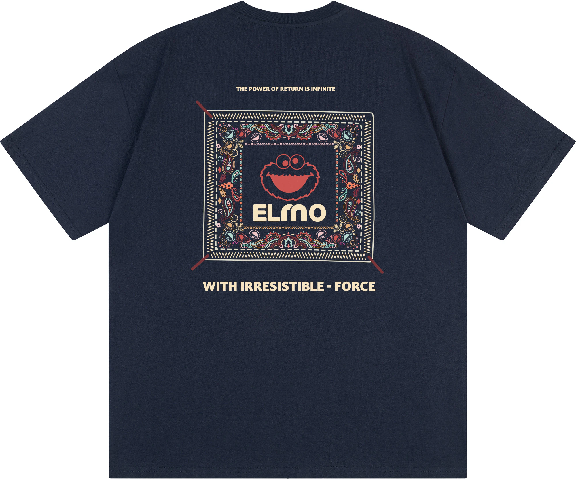 sesame-street-retro-paisley-print-loose-fit-unisex-t-shirt-605705-zmy-559
