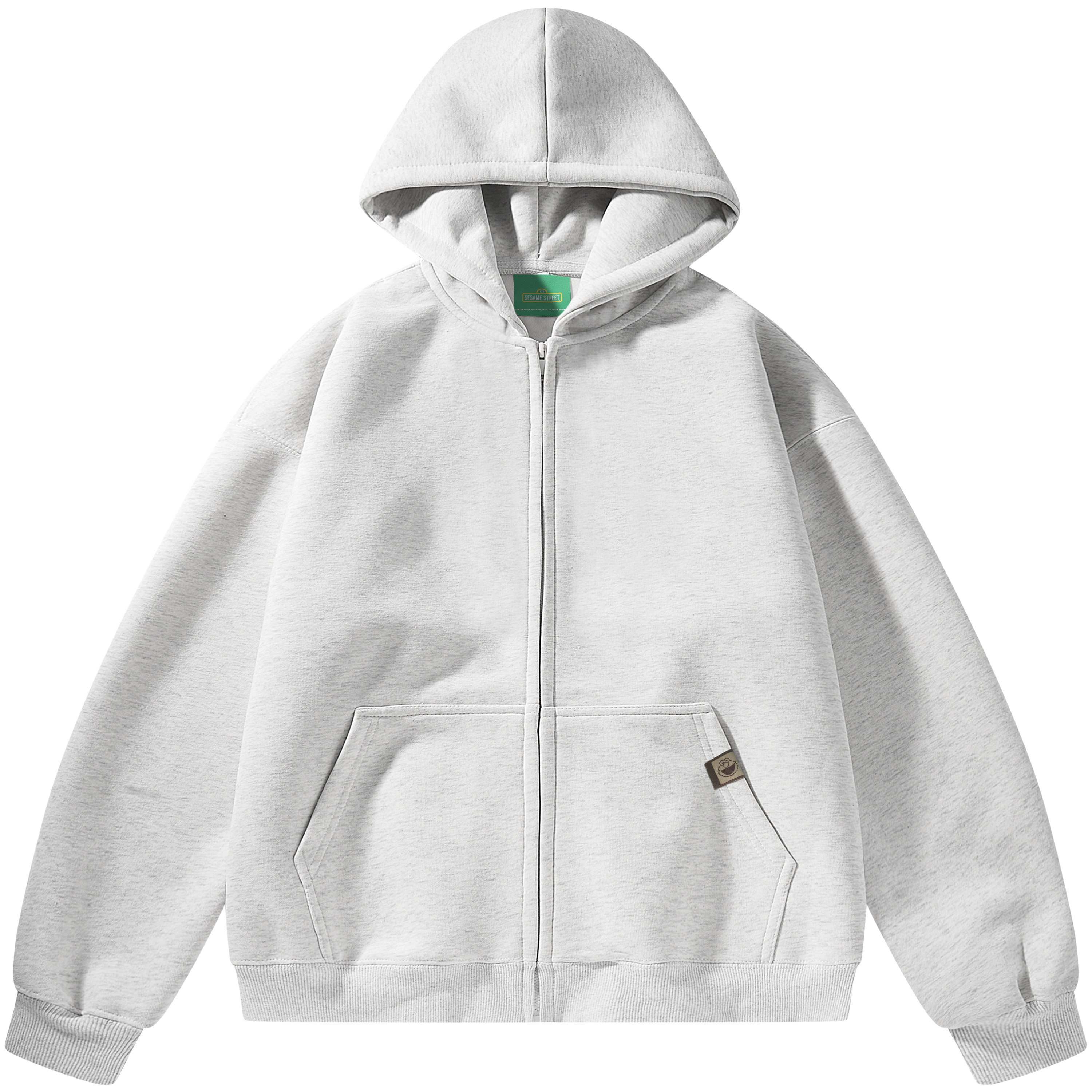 Sesame Street Unisex Casual Knit Fleece-Lined Hoodie - Oversized & Stylish SSATT241LE2U
