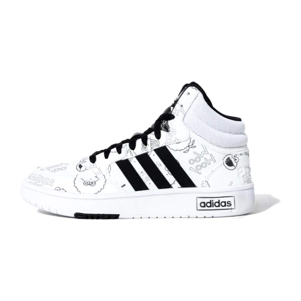 Sesame Street x adidas Neo Hoops Mid 'Woo Hoo!' Sepatu Anak-anak HQ9813