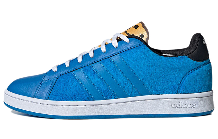 Buy SESAME STREET/芝麻街 x adidas neo GRAND COURT 芝麻街聯名 休閒 低筒 運動鞋 男女款 藍黑