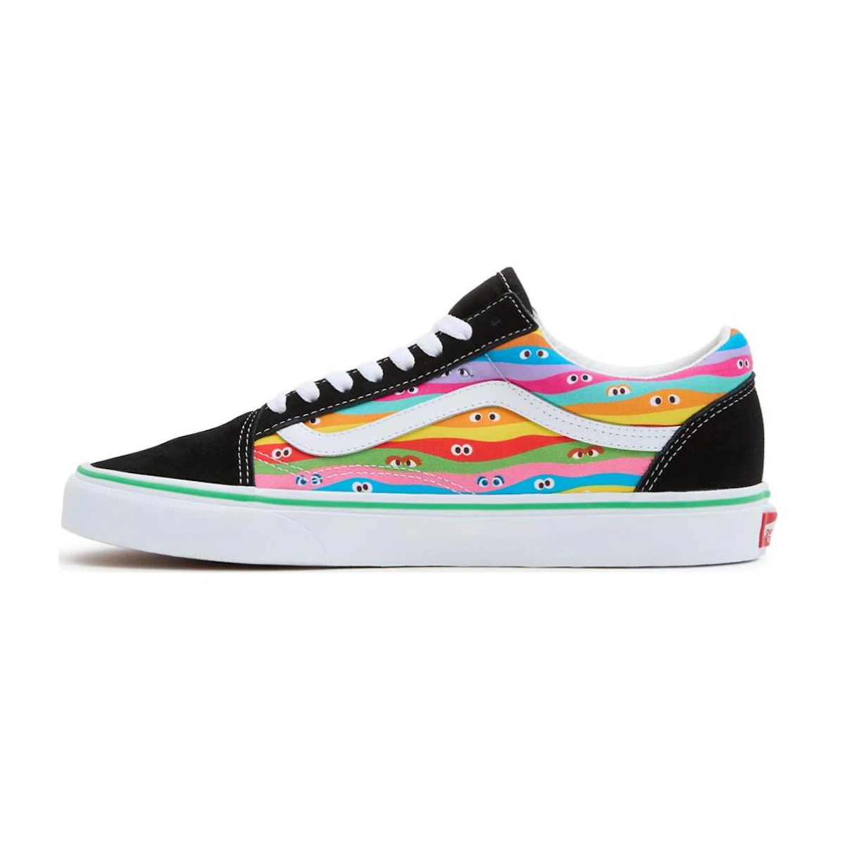 Beli Sesame Street x Vans Old Skool 'Rainbow Stripes' VN000D3HBMB