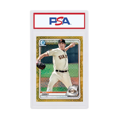 Seth Corry 2020 Bowman Chrome X Gold X-Fractor /3 #BCP-242
