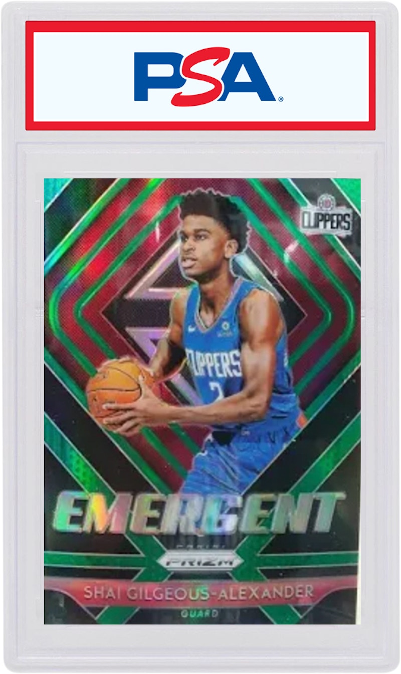 Shai Gilgeous-Alexander 2018 Panini Prizm Emergent Rookie Green #11