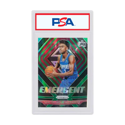 Shai Gilgeous-Alexander 2018 Panini Prizm Emergent Rookie Green #11